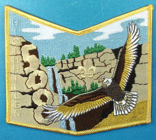 Lodge 508 Patch Higihhillen Chapter Yellow Border