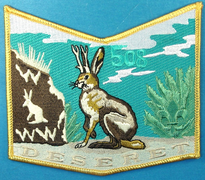 Lodge 508 Patch Deseret Chapter Yellow Border
