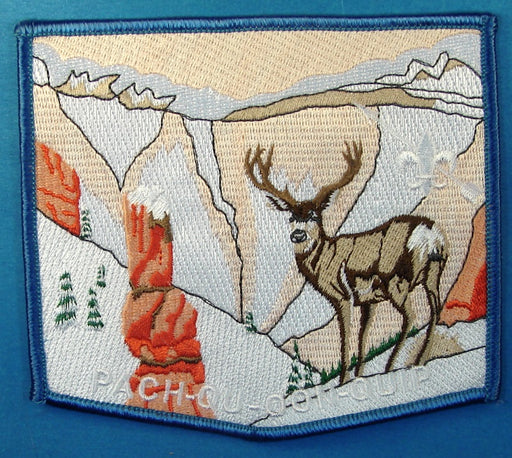 Lodge 508 Patch Pach-Qu-Oon-Quip Chapter Blue Border