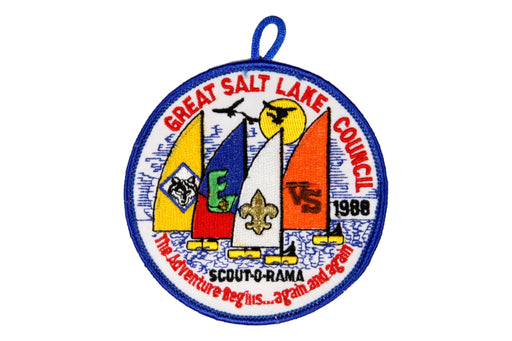 1988 Great Salt Lake Scout O Rama Patch Orange Sail