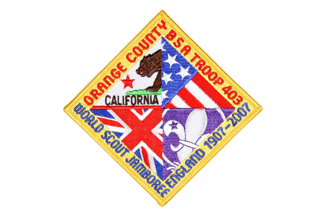 Orange County JSP 2007 WJ Troop 403 Patch
