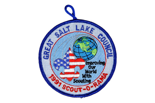 1991 Great Salt Lake Scout-O-Rama Patch Blue Border
