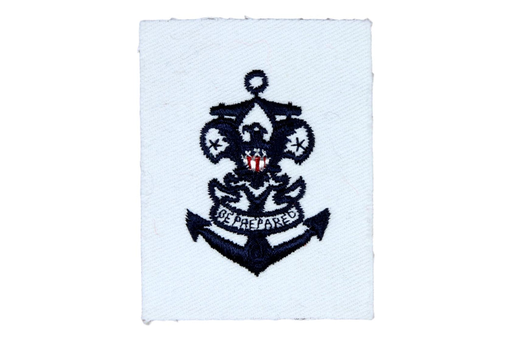 Sea Scout Quartermaster Patch on White Gauze Back