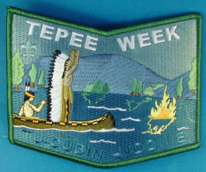 Lodge 508 Chevron 2016 TePee Week Patch Green Border
