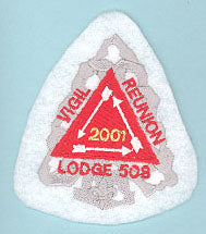 Lodge 508 Vigil Reunion 2001 Patch