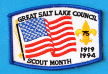 Great Salt Lake Scout Month Patch 1994