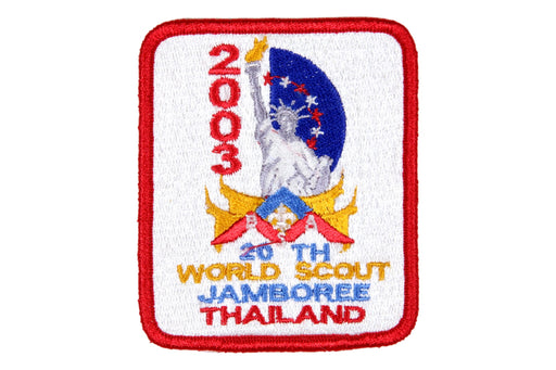 2003 WJ USA Contingent Patch Red Border