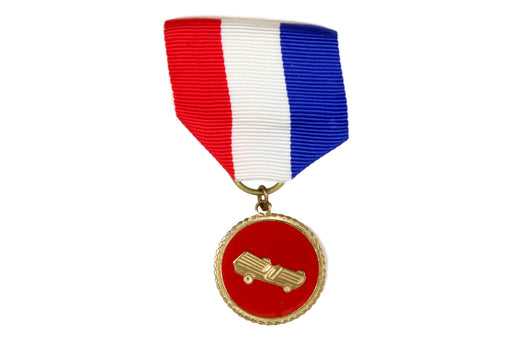 Cub Scout Pinewood Derby Medal Red