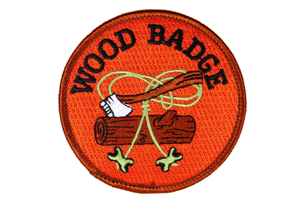 Wood Badge Axe and Log Bead Patch