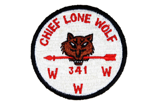 Lodge 341 Chief Lone Wolf Patch R-1a
