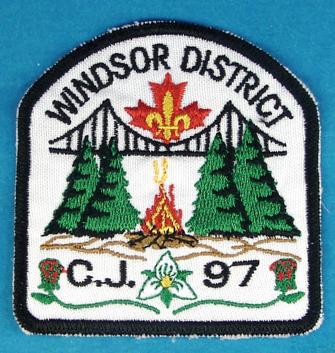 1997 Canadian Jamboree Windsor District Patch