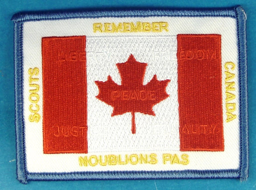 Scouts Remember Canada Patch