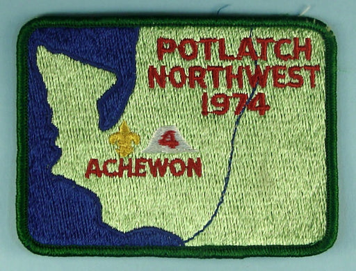 Potlatch Camp Patch 1974