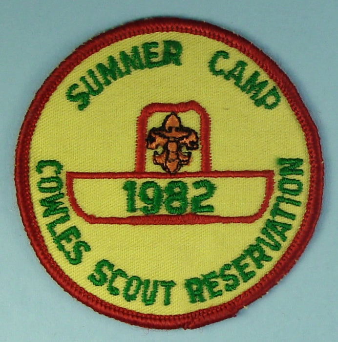 Cowles Scout Reservation Patch 1982