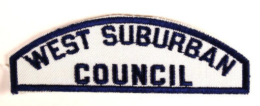 West Suburban Council White and Blue Council Strip