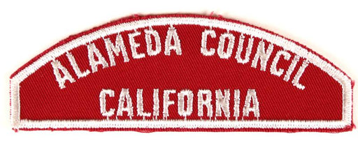 Alameda Red and White Council Strip
