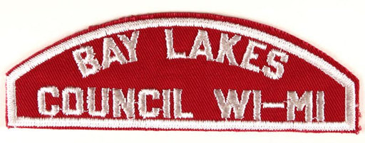 Bay Lakes Red and White Council Strip