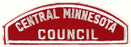 Central Minnesota Council Red and White Council Strip