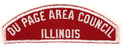 Du Page Area Red and White Council Strip