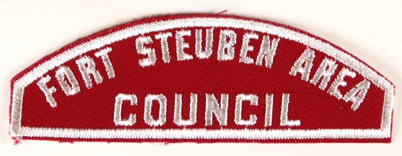 Fort Steuben Area Council Red and White Council Strip