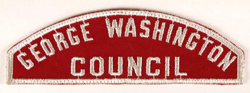 George Washington Council Red and White Council Strip