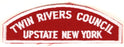Twin Rivers Council Red and White Council Strip