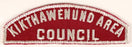 Kikthawenund Area Council Red and White Council Strip