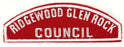 Ridgewood Glen Rock Council Red and White Council Strip