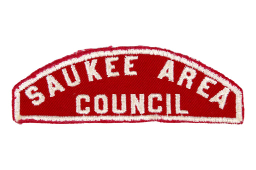 Saukee Area Council Red and White Council Strip