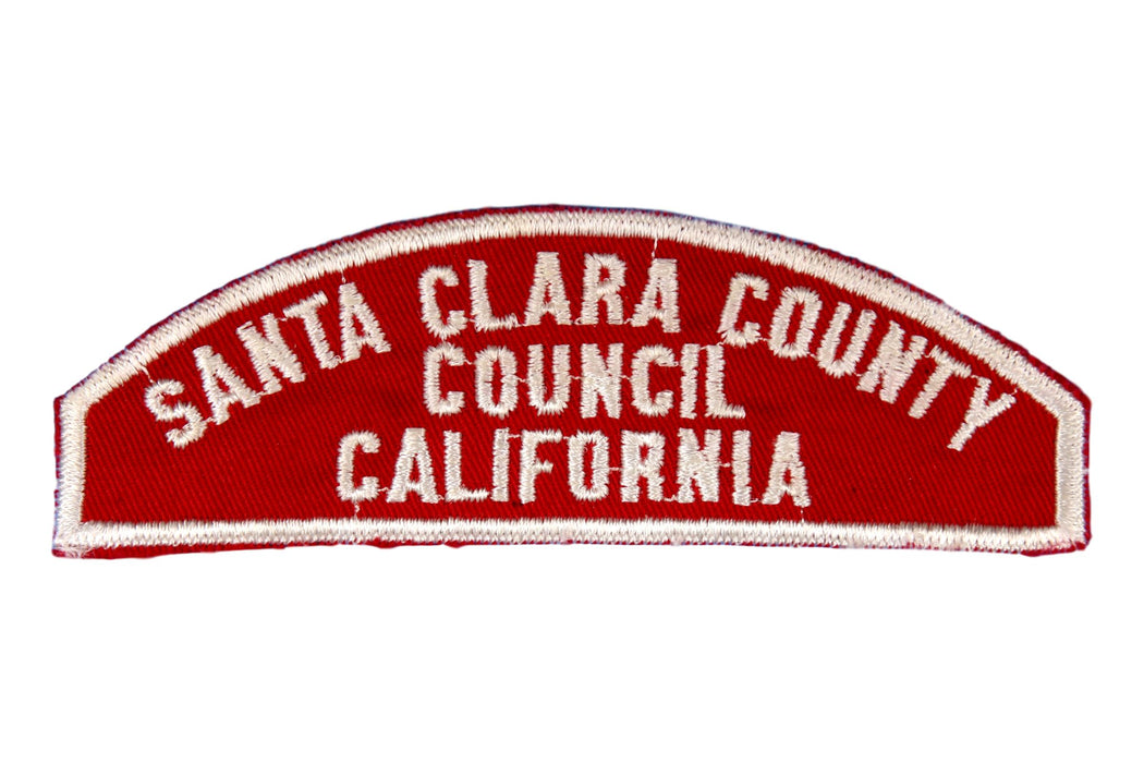 Santa Clara County Red and White Council Strip