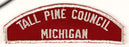 Tall Pine Council Red and White Council Strip