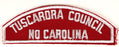 Tuscarora Council Red and White Council Strip
