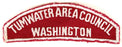 Tumwater Area Council Red and White Council Strip