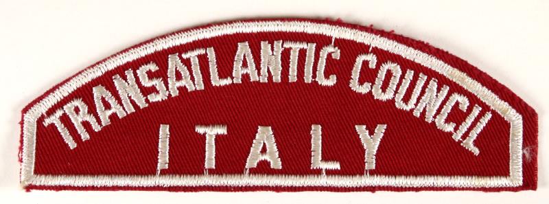 Transatlantic Council/Italy Red and White Council Strip