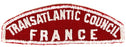 Transatlantic Council/France Red and White Council Strip