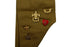 Merit Badge Sash 1930s - 1940s with 18 Tan Crimped and 1 Kahki Cripmed Merit Badges on 1930s Tan
