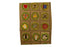 Merit Badge Sash 1920s 29 Square Merit Badges on Tan