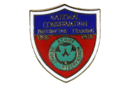 Schiff Scout Reservation Patch National Conservation Instructor Training Pin