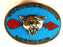 Lodge 508 Belt Buckle Turquoise Inlay