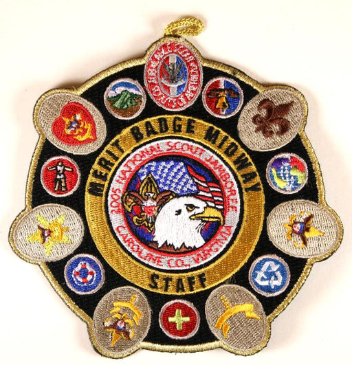 2005 NJ Merit Badge Midway Patch Staff Gold Mylar Border