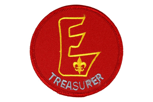 Explorer Treasurer Patch Large E Gray Letters