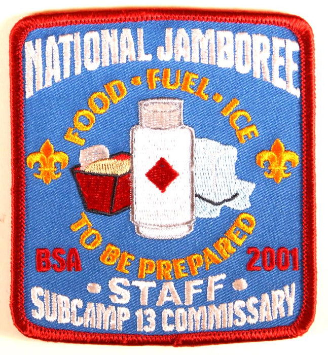 2001 NJ Subcamp 13 Commissary Staff Patch