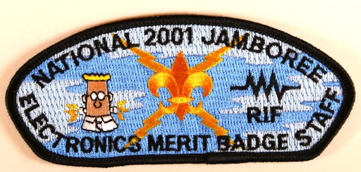 2001 NJ Electronics Merit Badge Staff Patch