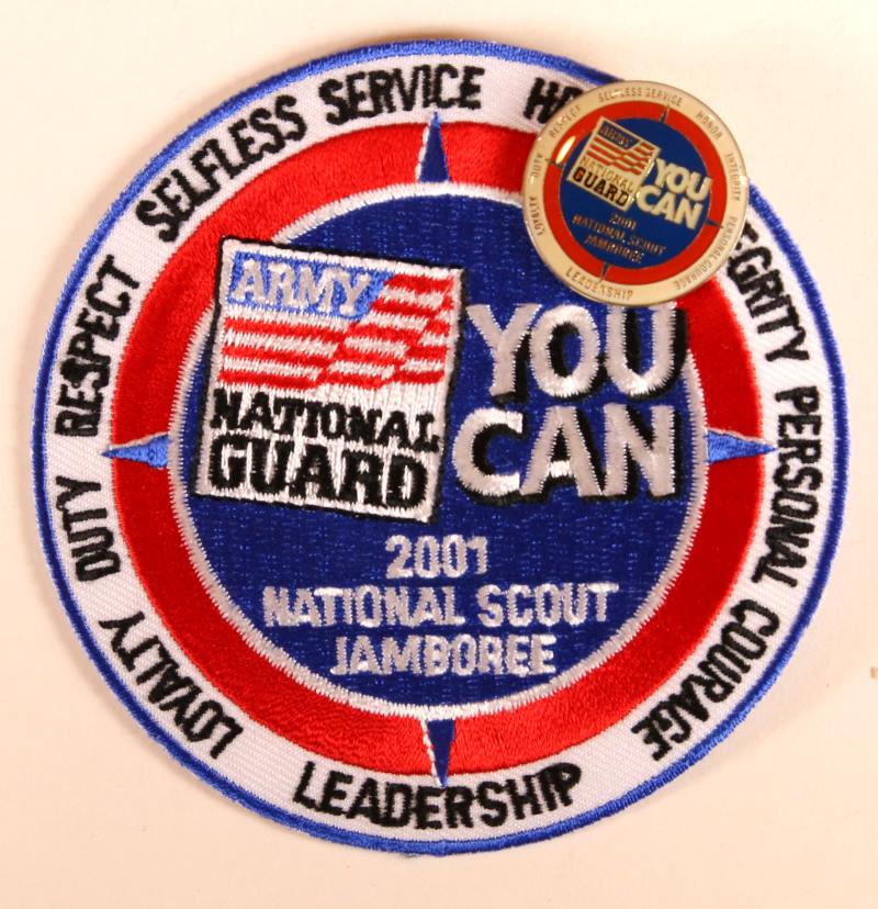 2001 NJ National Guard Patch and Pin