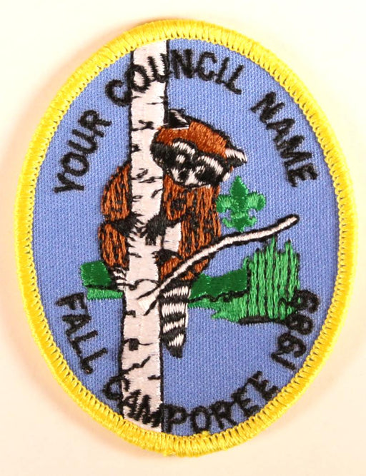 Your Council Name Here Fall Camporee 1989 Patch