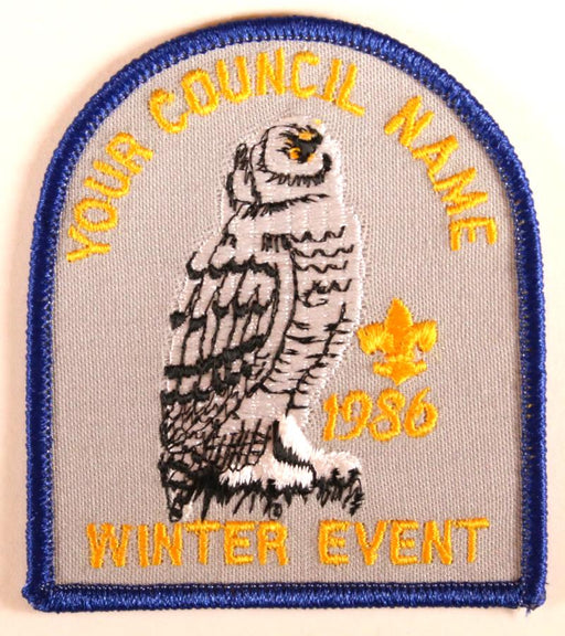 Your Council Name Here Winter Event 1986 Patch