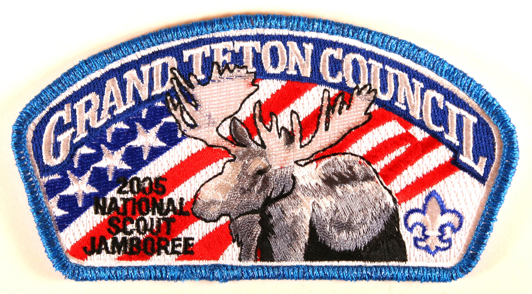 Grand Teton JSP 2005 NJ Blue Mylar Border Moose