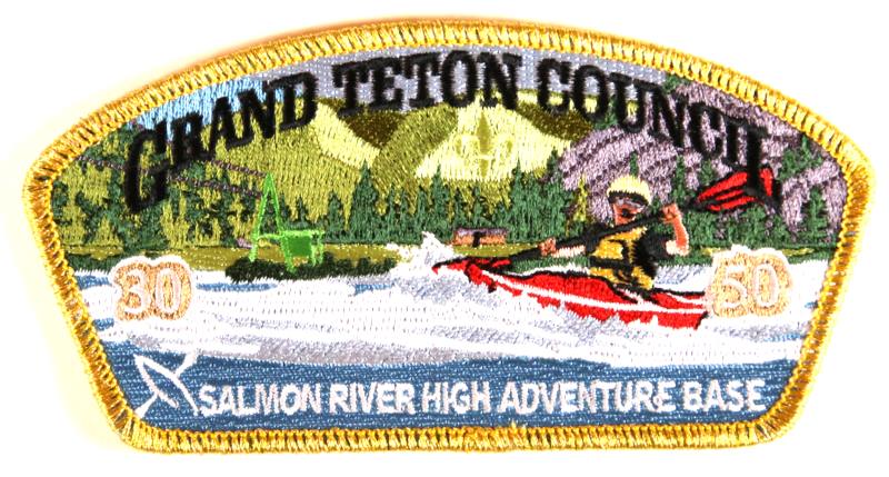 Grand Teton CSP SA-New Salmon River High Adventure Base Gold Mylar Border