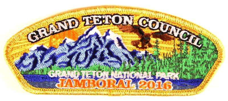 Grand Teton CSP SA-New Jamboral 2016 Gold Mylar Border