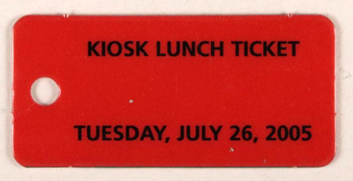 2005 NJ Kiosk Lunch Ticket July 26